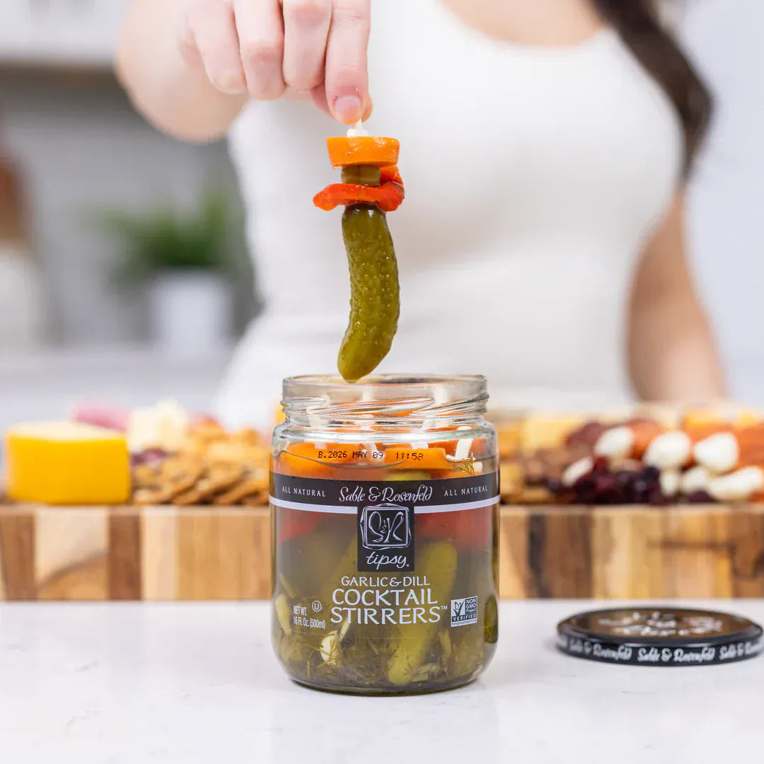 Food Sable & Rosenfeld Tipsy Cocktail Stirrers - Garlic & Dill 16 oz.