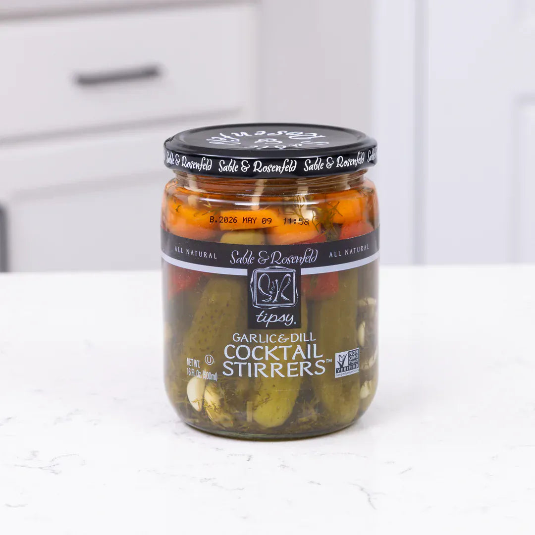 Food Sable & Rosenfeld Tipsy Cocktail Stirrers - Garlic & Dill 16 oz.