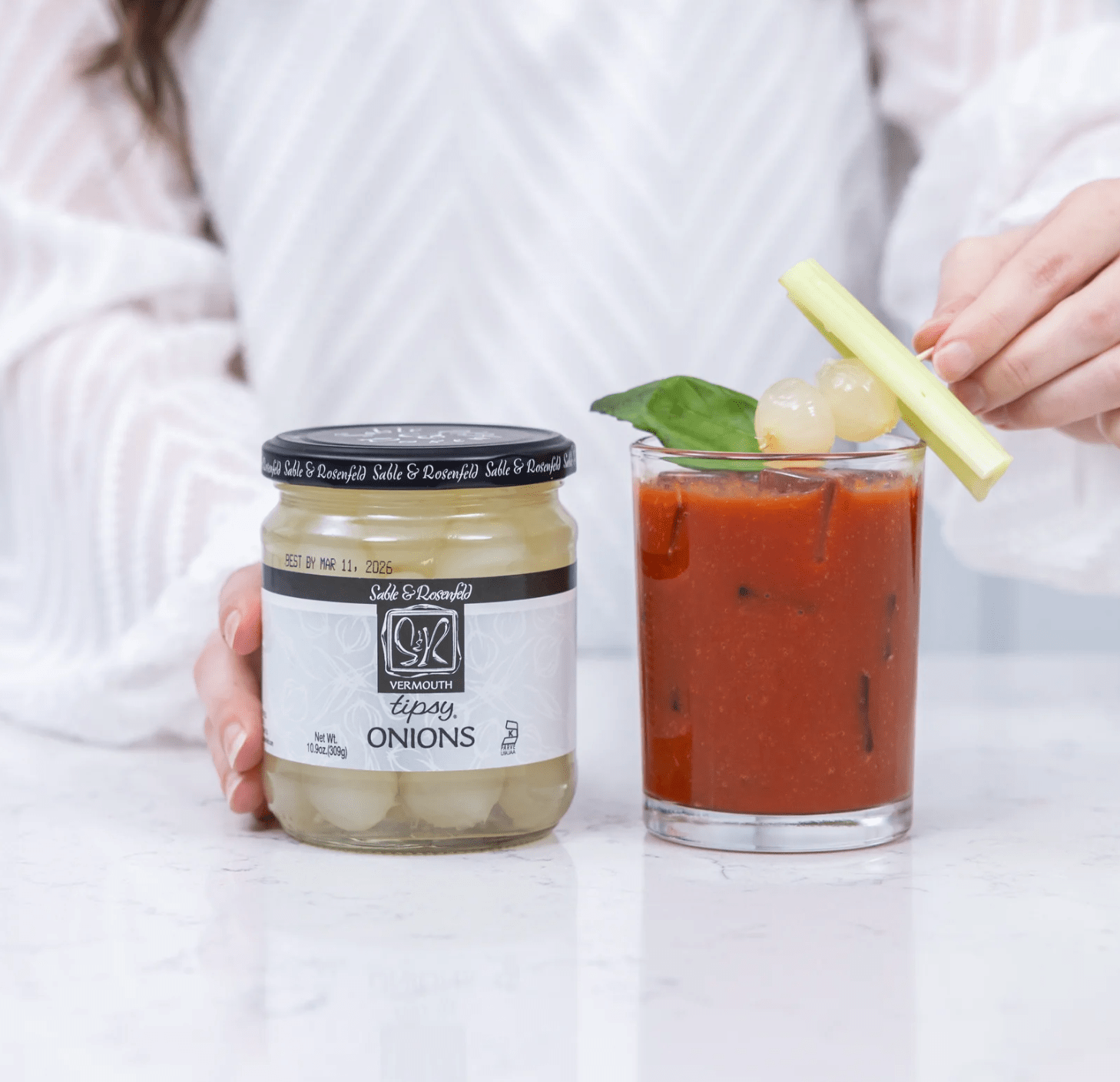 Food Sable & Rosenfeld Tipsy Onions - 10.9 oz.