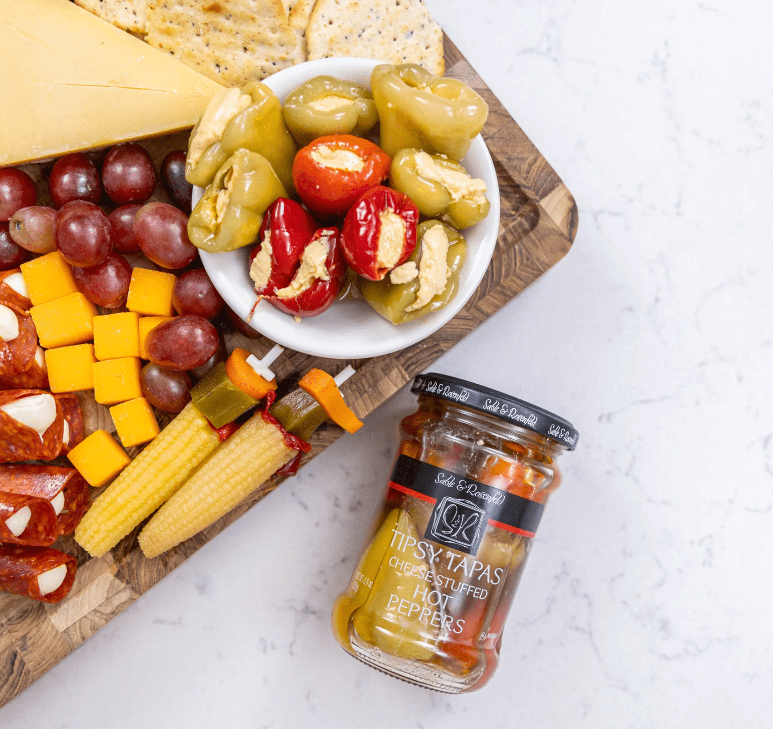 Food Sable & Rosenfeld Tipsy Tapas Hot Peppers - 8.8oz.