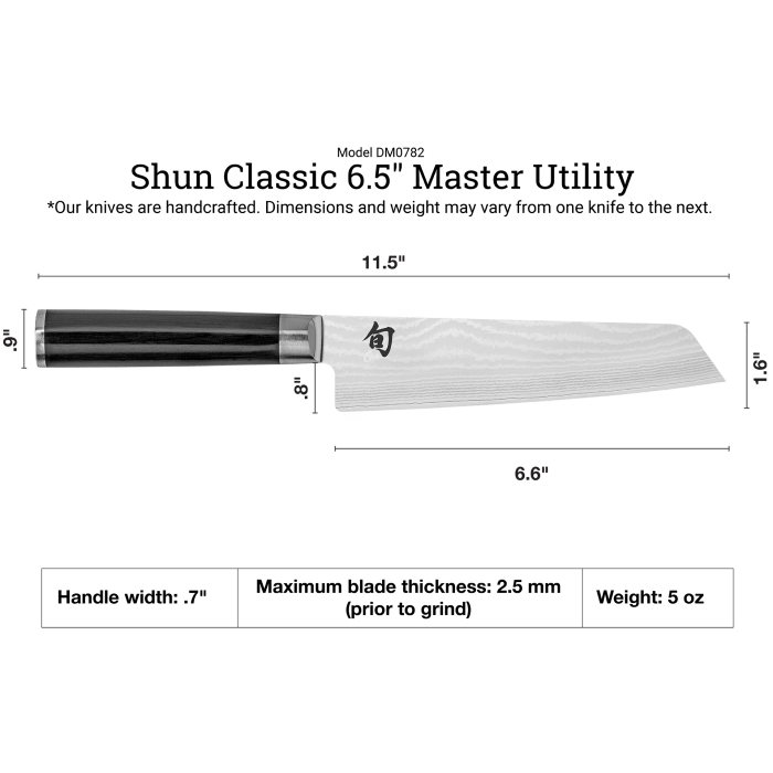 Cutlery Shun Classic 6.5" Master Utility