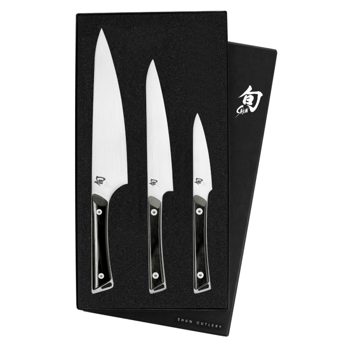 Cutlery Shun - Kazahana 3-Piece Starter Set - 8" Chef's Knife, 6" Utility Knife, 3.5" Paring Knife