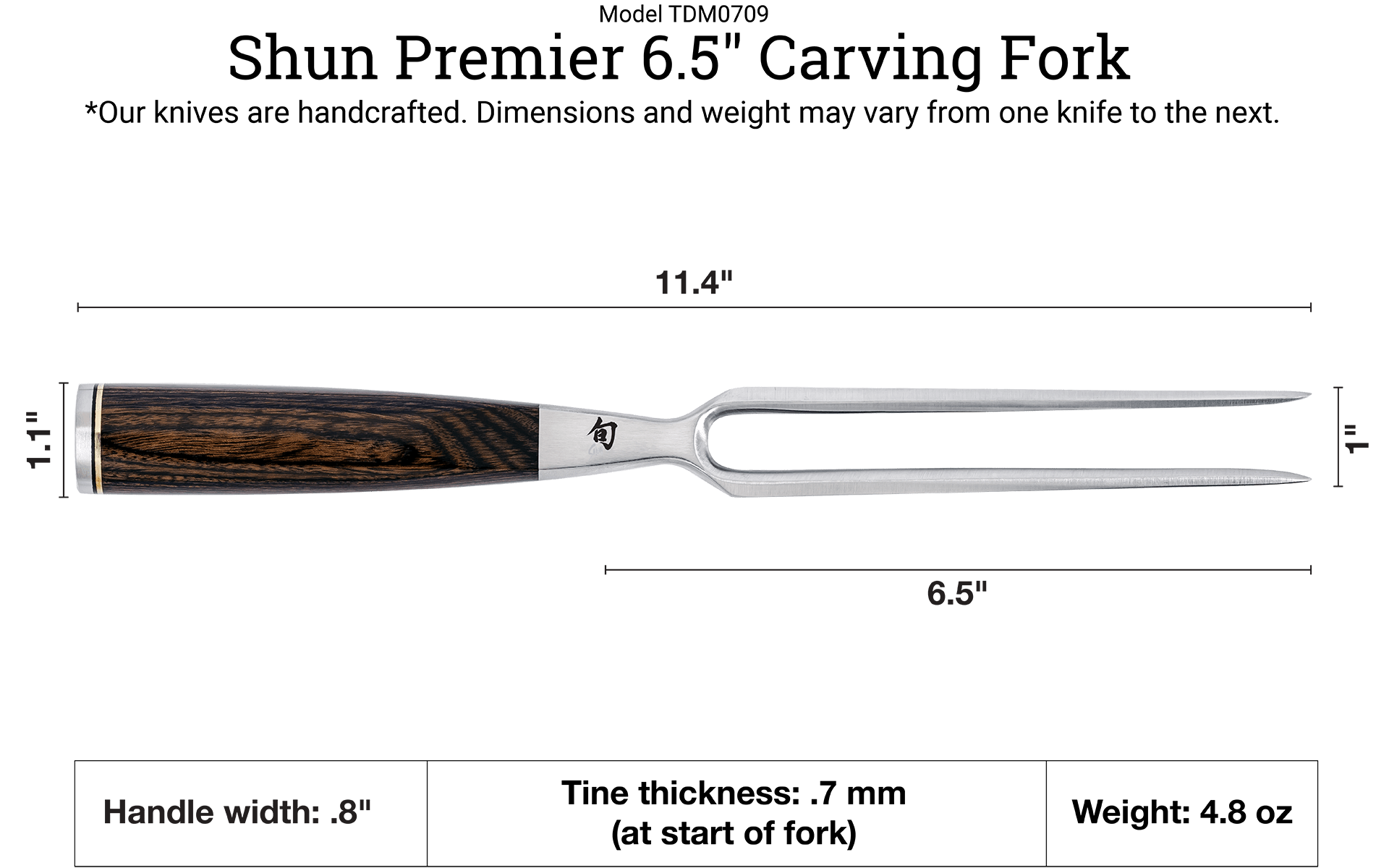 Cutlery Shun Premier 2-Piece Carving Set