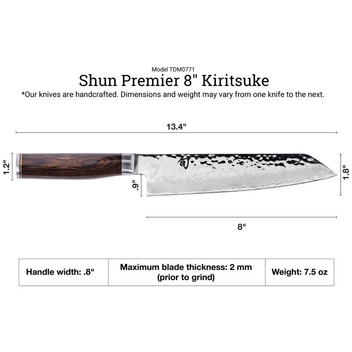 Cutlery Shun Premier 8" Kiritsuke