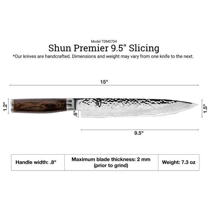 Cutlery Shun Premier 9.5" Slicing Knife