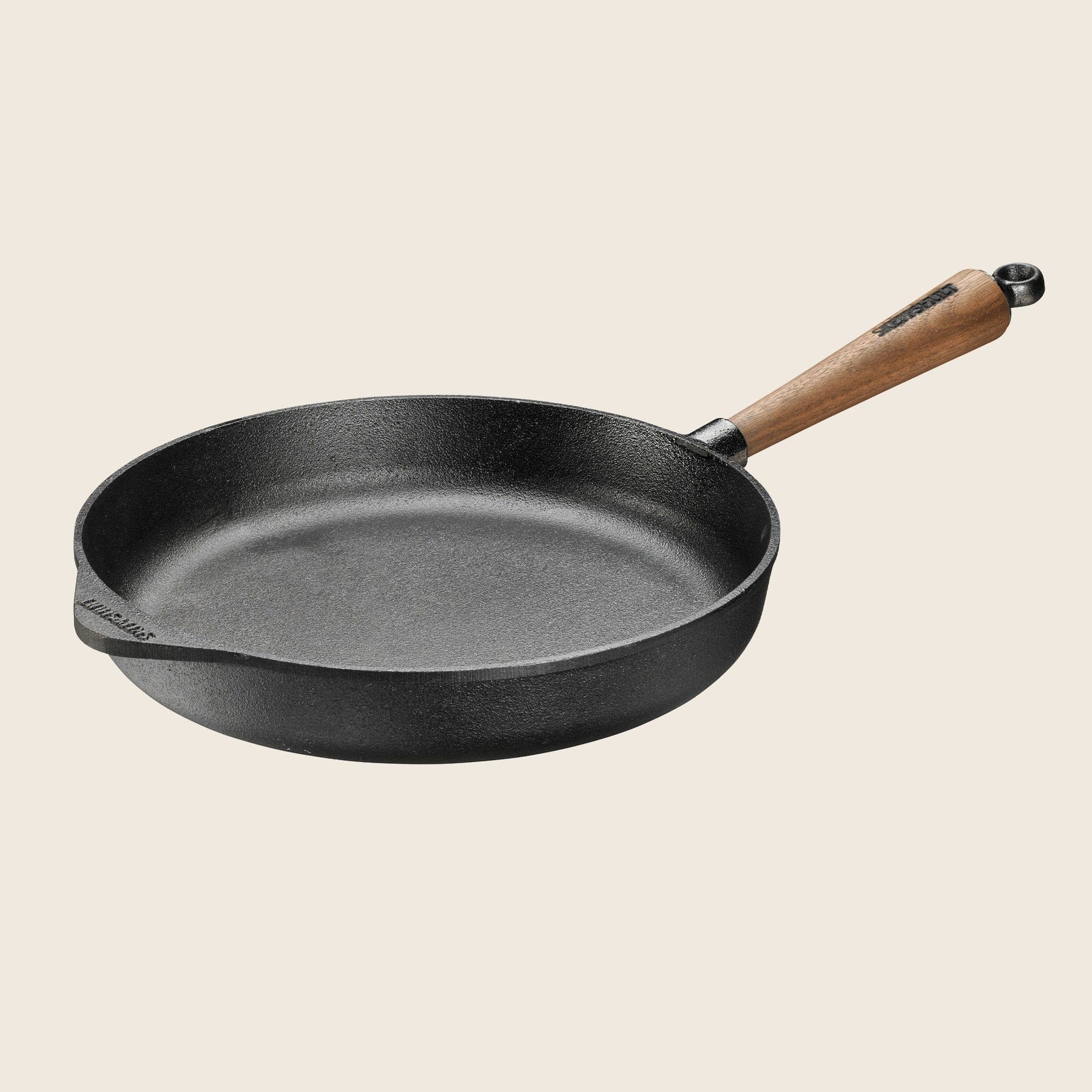 Cookware Skeppshult Deep Cast Iron Skillet with Walnut Handle, 11"