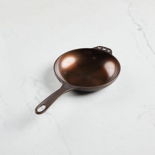 Cookware Smithey Ironware 8" Cast Iron Skillet - Polished Frying Pan with Curved Sides - Made in USA