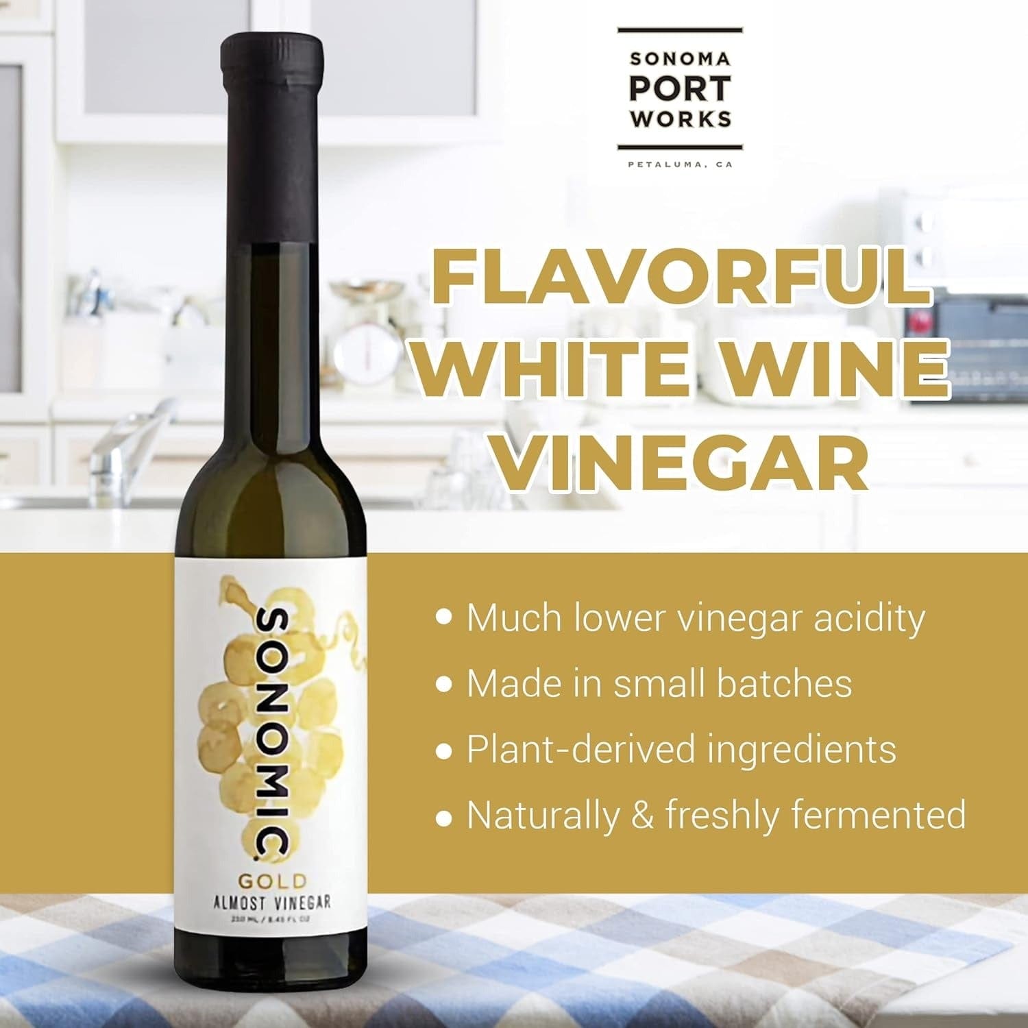 Food Sonomic Almost Vinegar, Gold (Muscat)