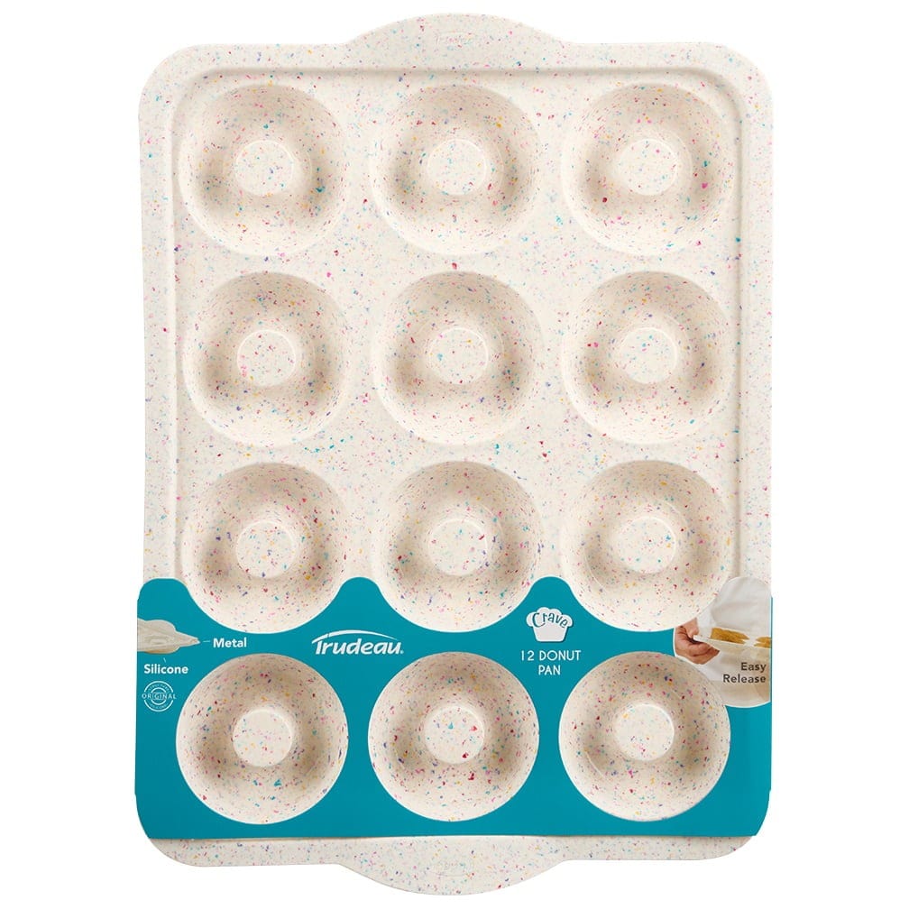 Bakeware Structure Silicone Donut Pan 12ct Confetti