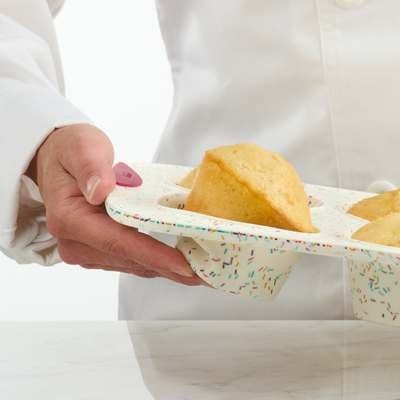 Bakeware Structure Silicone Jumbo Muffin Pan Confetti
