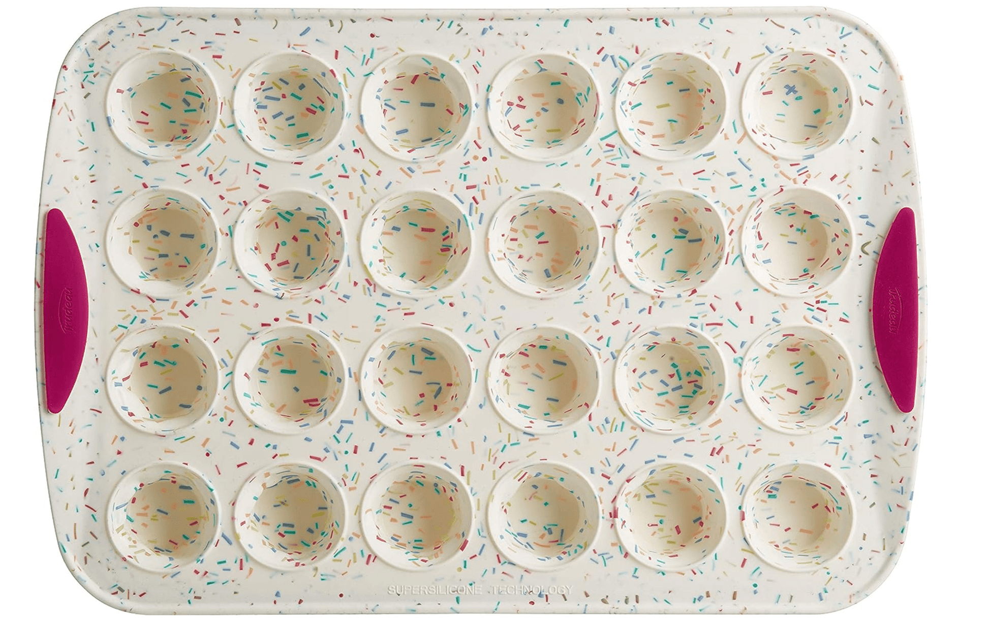 Bakeware Structure Silicone Mini Muffin Pan 24ct Confetti