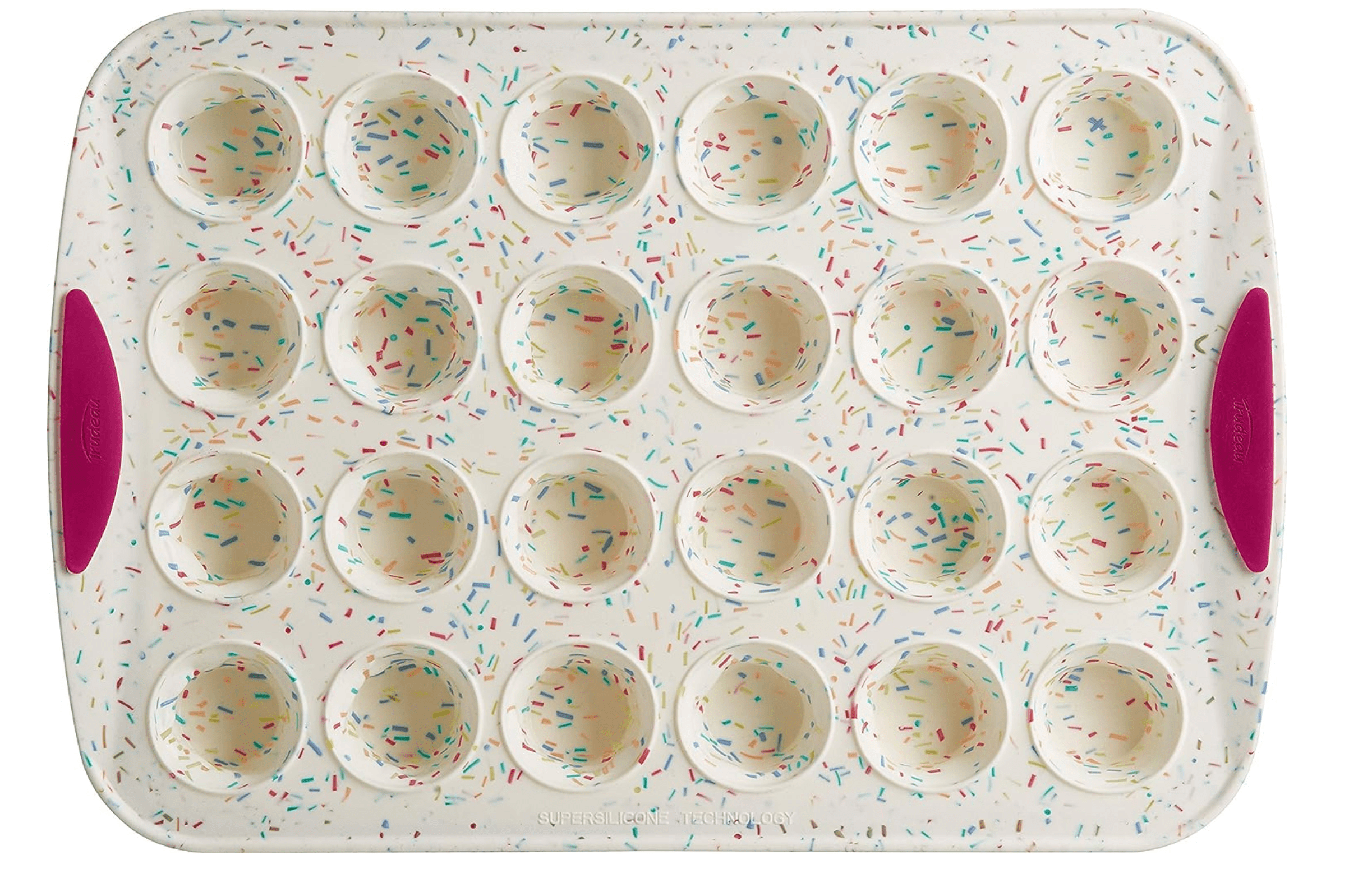 Bakeware Structure Silicone Mini Muffin Pan 24ct Confetti