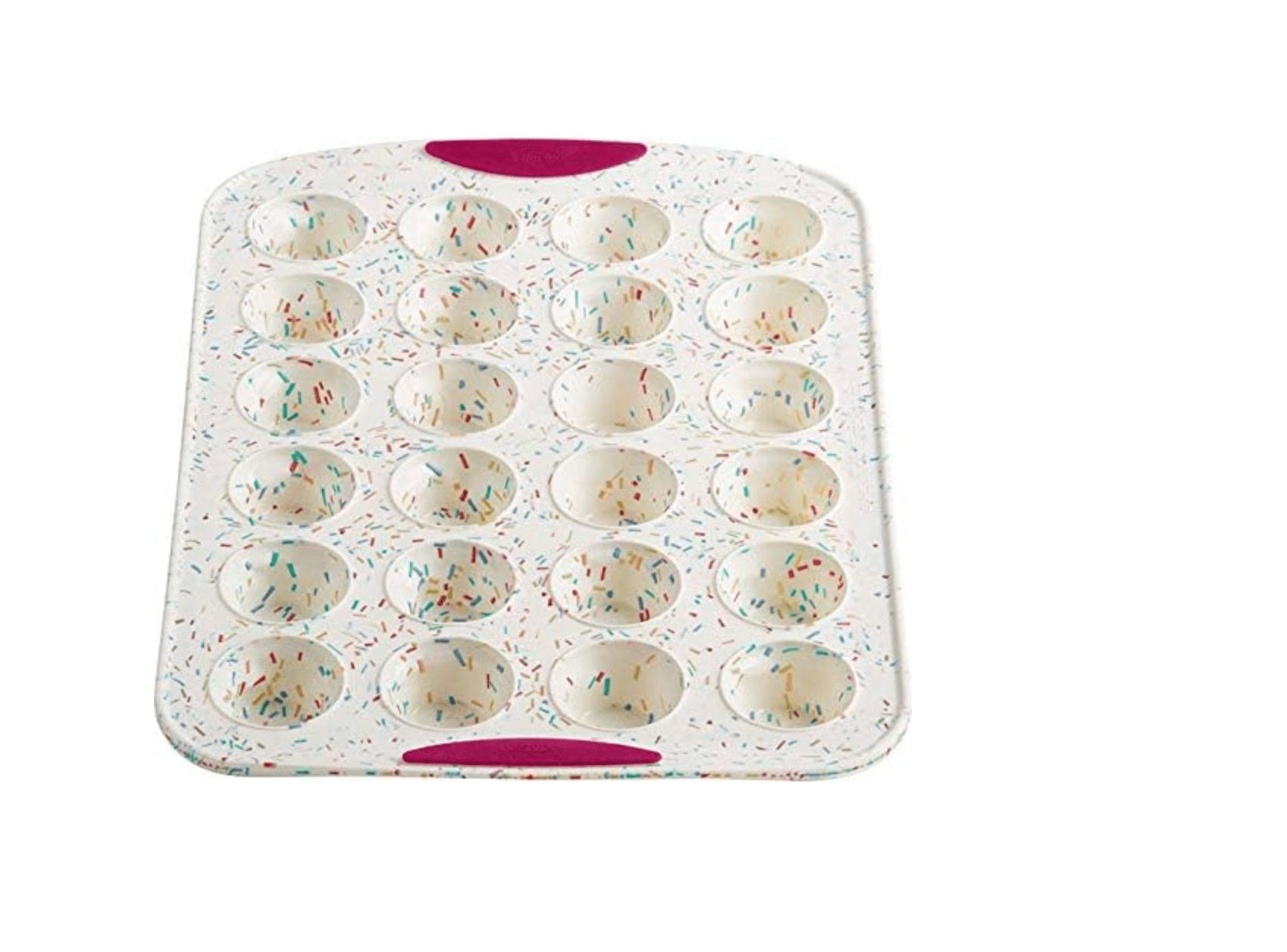 Bakeware Structure Silicone Mini Muffin Pan 24ct Confetti