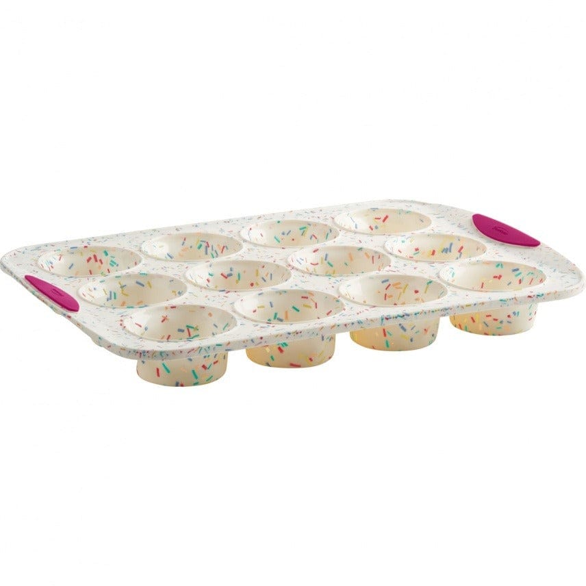 Bakeware Structure Silicone Muffin Pan 12ct Confetti