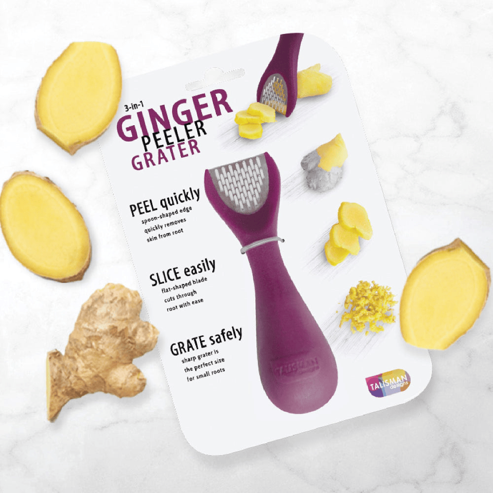 Tools & Accessories Talisman Designs 3-in-1 Ginger Peeler & Grater Tool