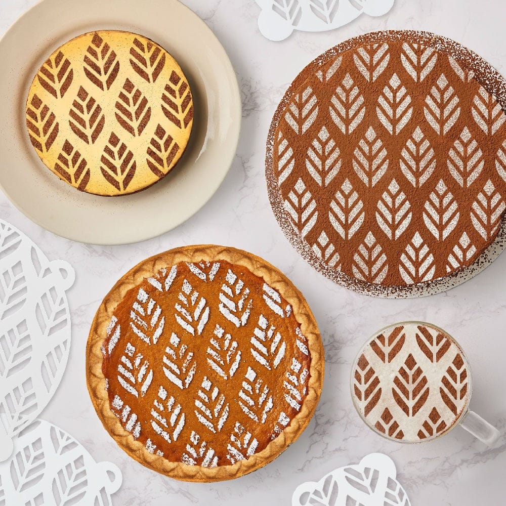 Bakeware Talisman Designs Pastry, Pie, & Drink Stencil Set - Autumn