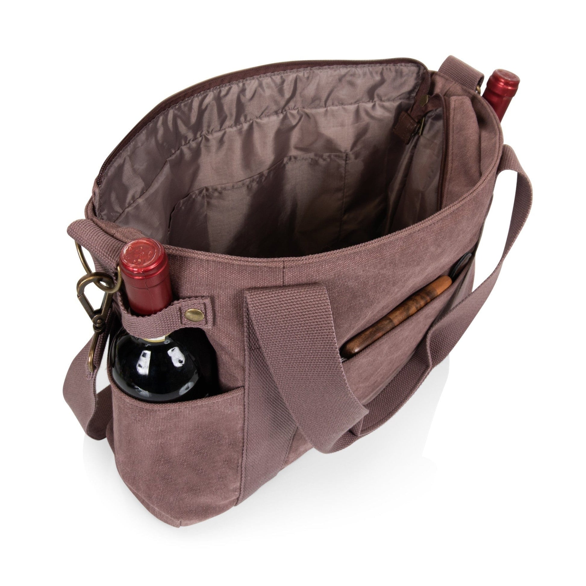 Travel & Storage Temecula Wine and Cheese Tote - Purple Canvas