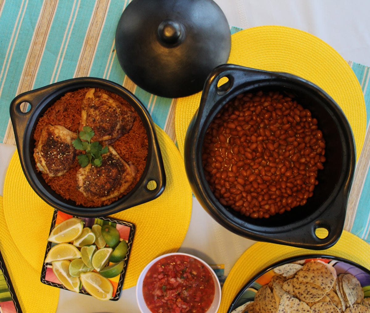 Chamba Cookware Authentic Chamba Soup & Bean Pot - Elegant, All-Natural Black Clay Pot with Cover for Slow, Even Cooking - Stovetop & Oven Safe - Handmade in Colombia