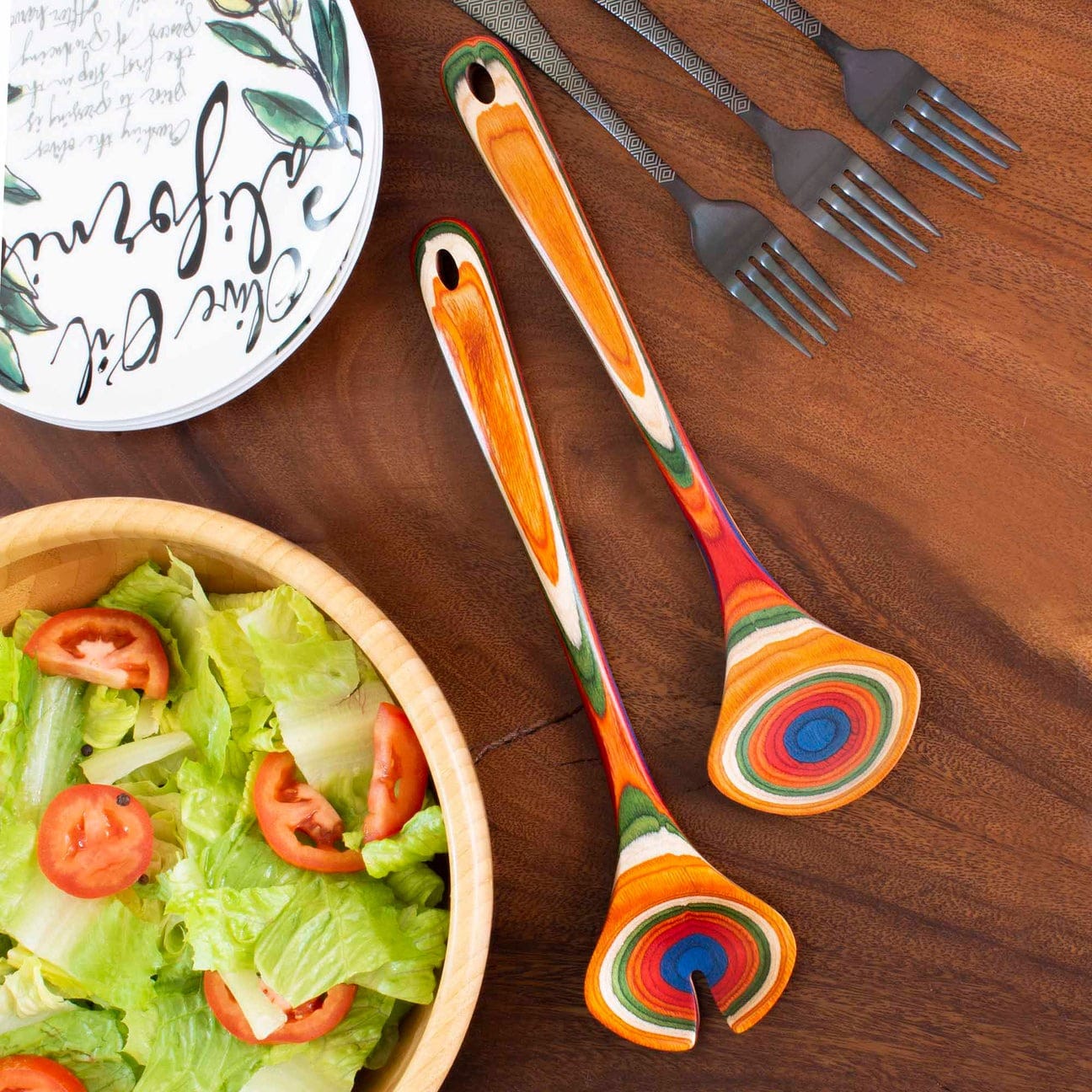 Tools & Accessories Totally Bamboo Baltique Marrakesh Salad Serving Set