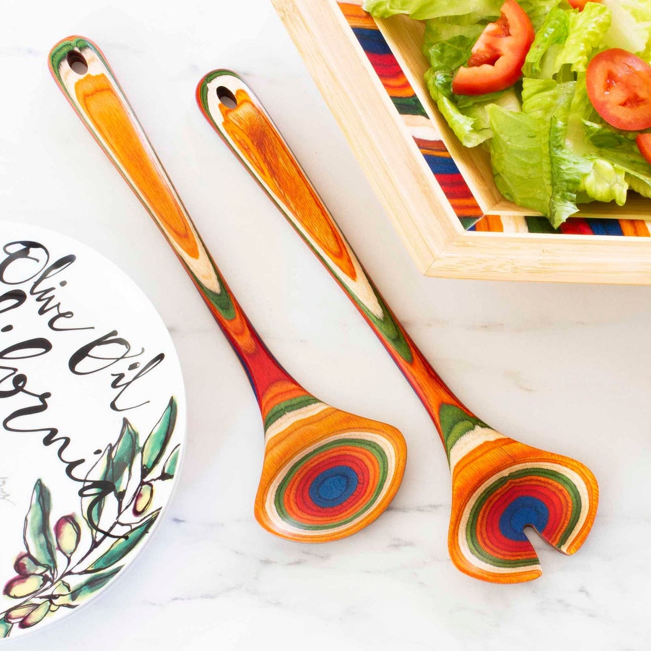 Tools & Accessories Totally Bamboo Baltique Marrakesh Salad Serving Set