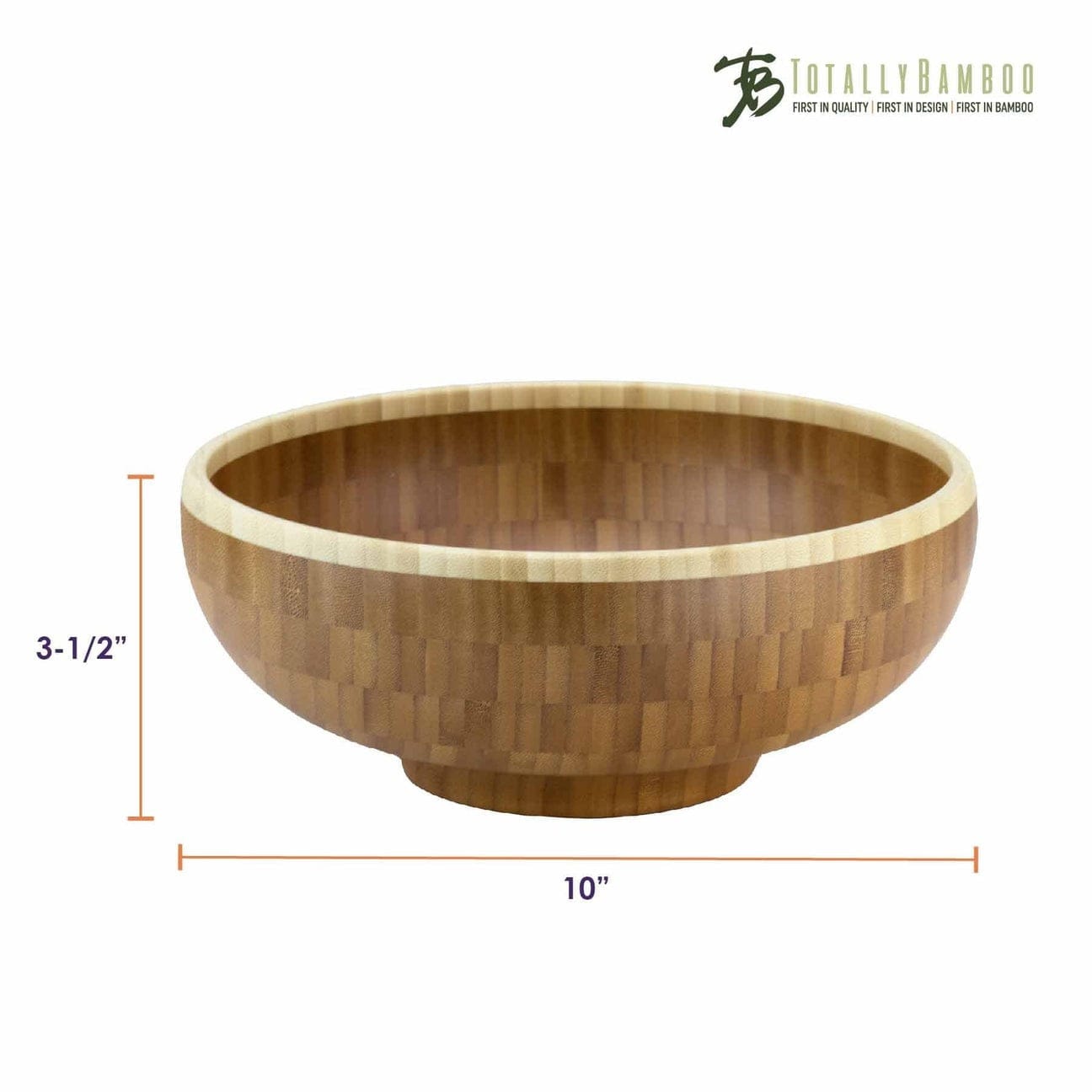 Table & Counter Accessories Totally Bamboo Classic Bowl, 10"