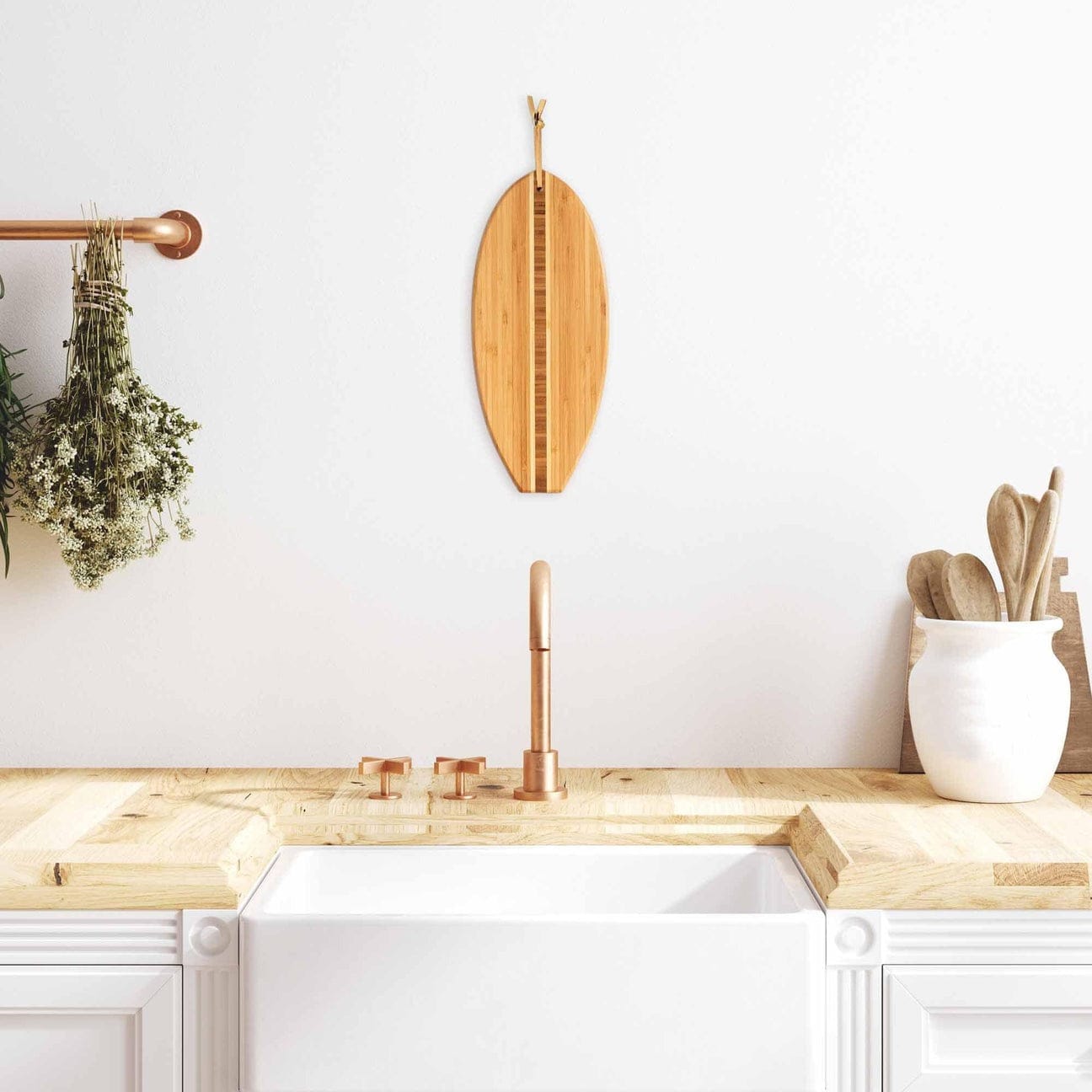 Cutting Boards Totally Bamboo Li'l Surfer Cutting Board, 6" x 14.5"