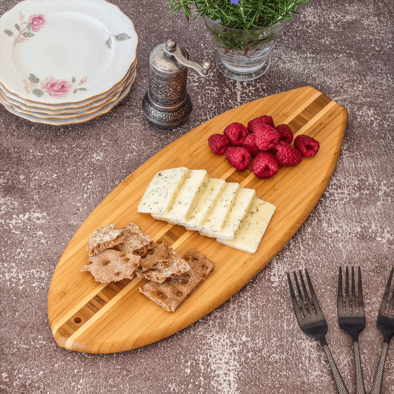 Cutting Boards Totally Bamboo Li'l Surfer Cutting Board, 6" x 14.5"