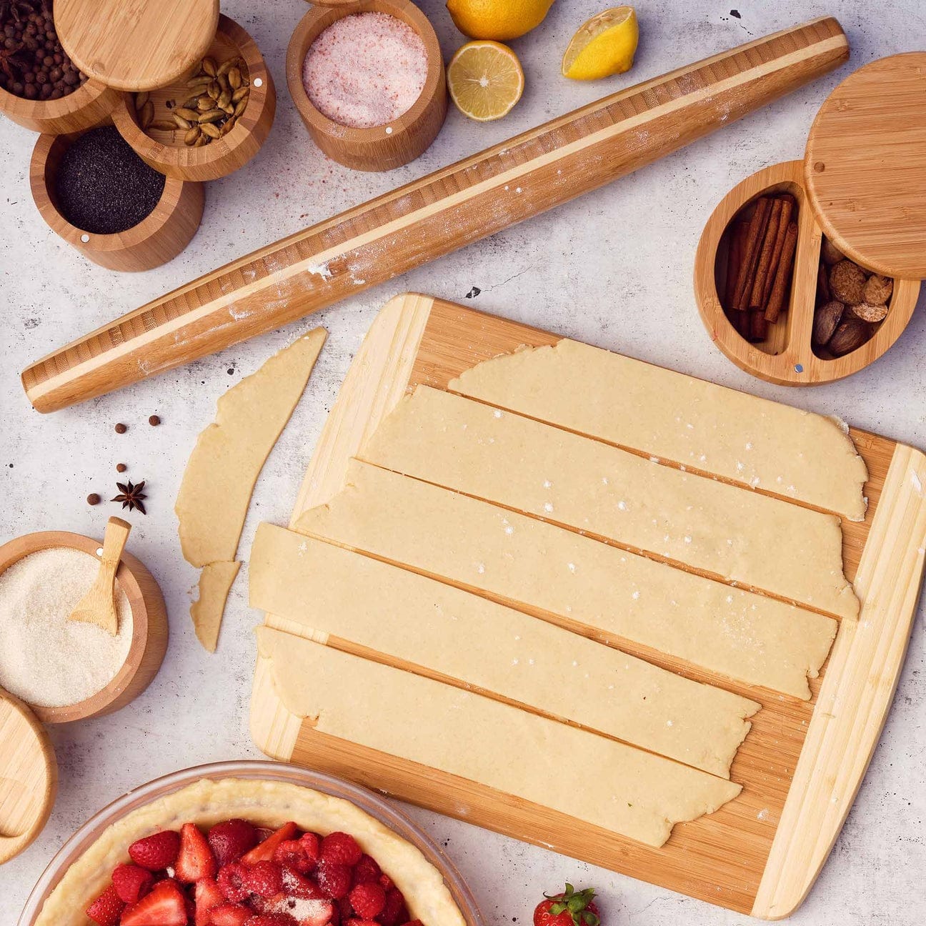 Bakeware Totally Bamboo Tapered Rolling Pin