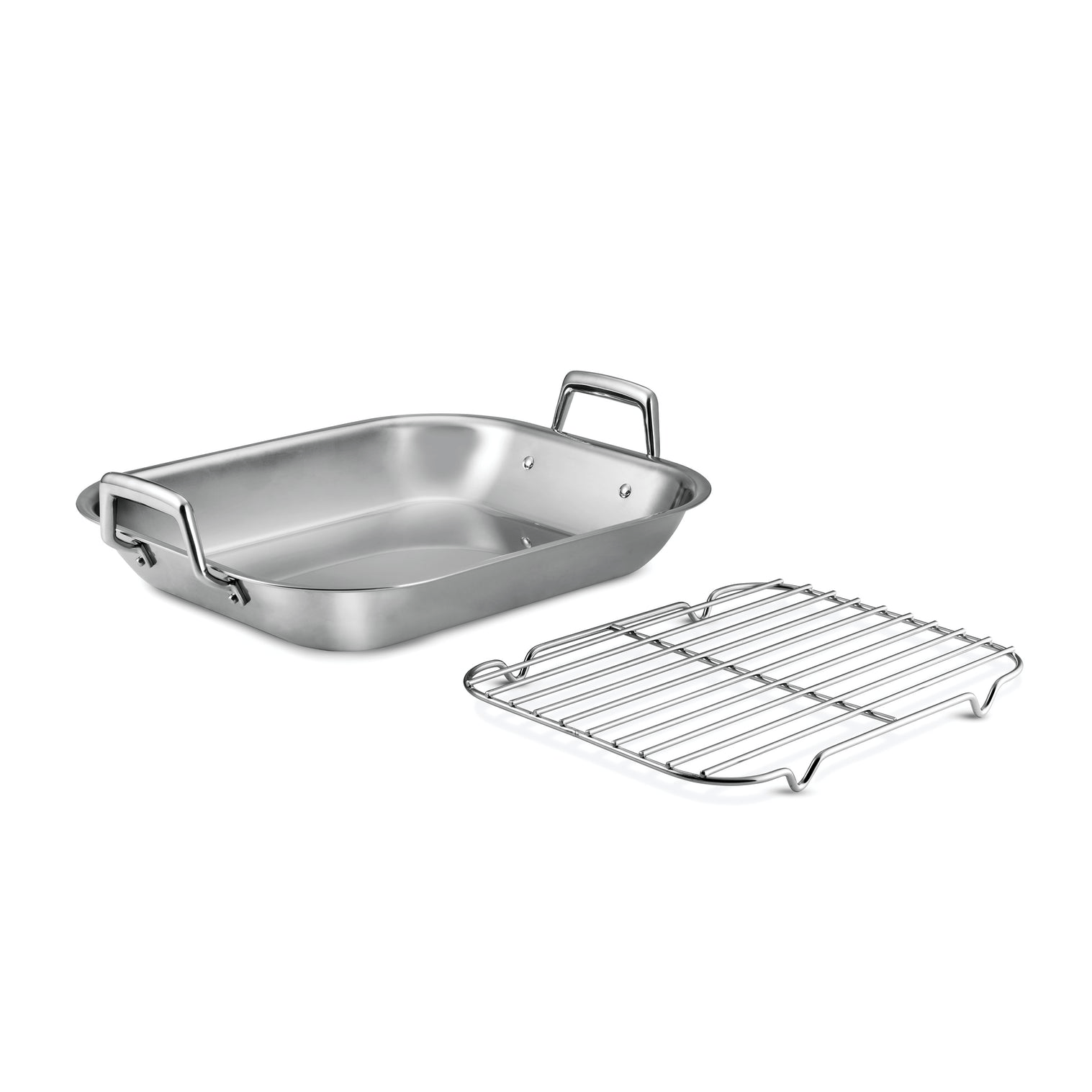 Cookware Tramontina Gourmet Prima Stainless Steel Roasting Pan & Basting Rack - 16.75"