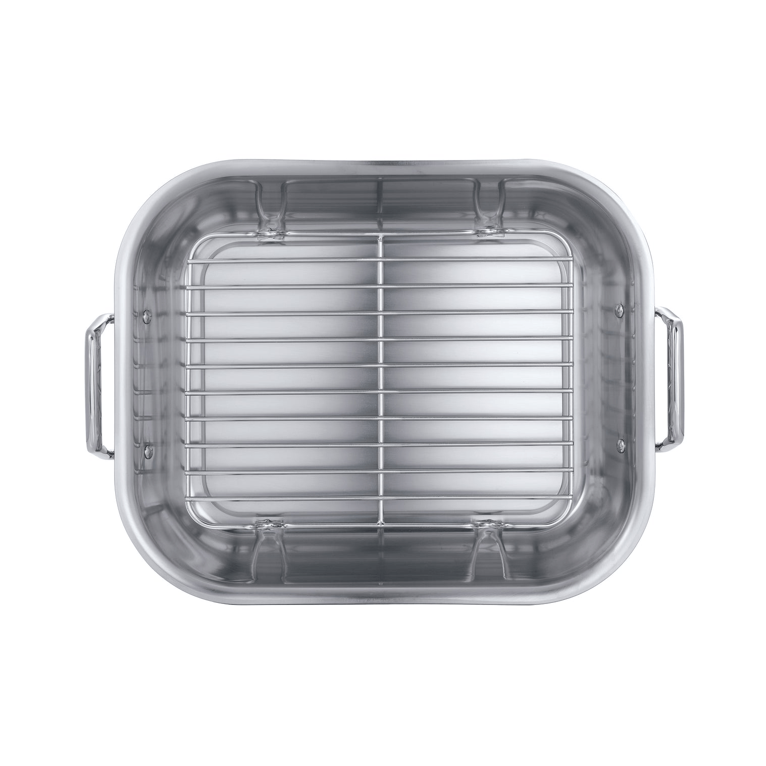 Cookware Tramontina Gourmet Prima Stainless Steel Roasting Pan & Basting Rack - 16.75"