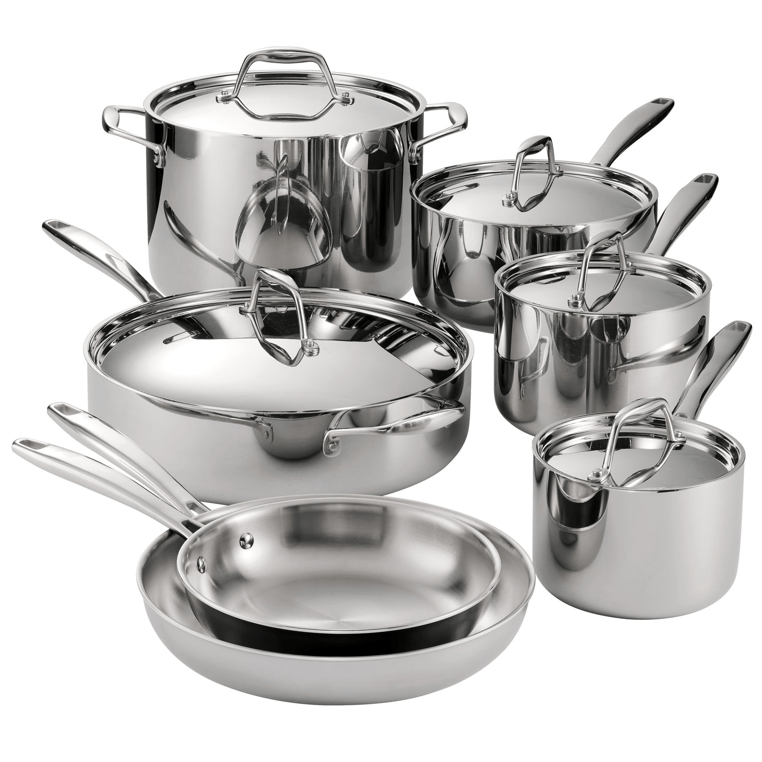Cookware Tramontina Signature Tri-Ply Clad Stainless Steel Cookware Set - 12 Piece
