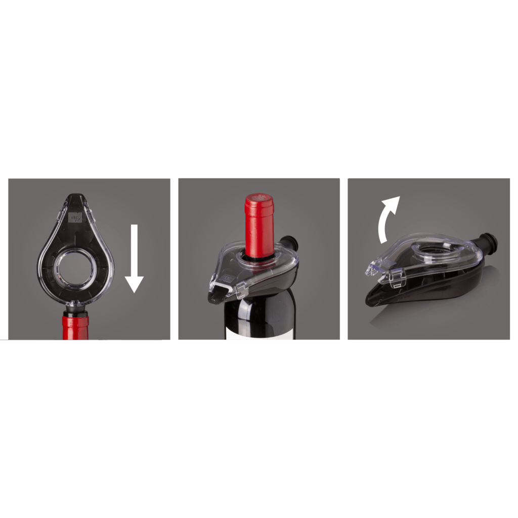 Barware Vacu Vin Wine Aerator Dark Grey