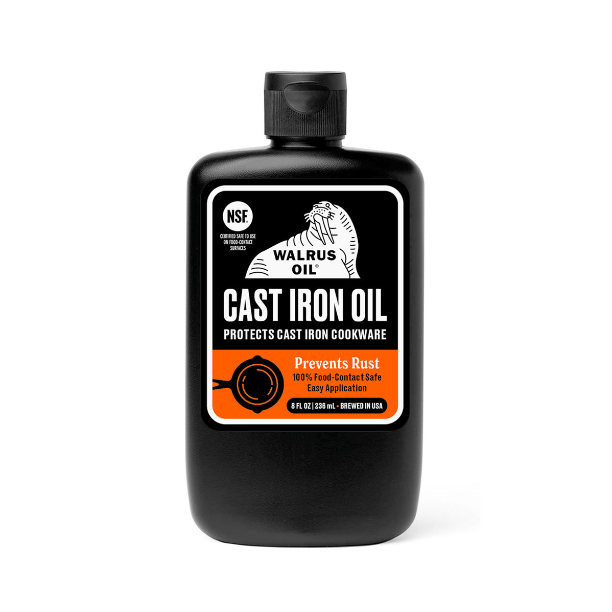 Table & Counter Accessories Walrus Oil Cast Iron Oil, 8 oz.
