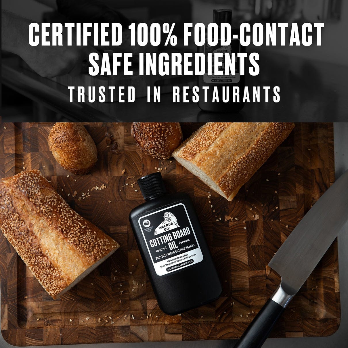 Table & Counter Accessories Walrus Oil Cutting Board Oil, 8 oz.