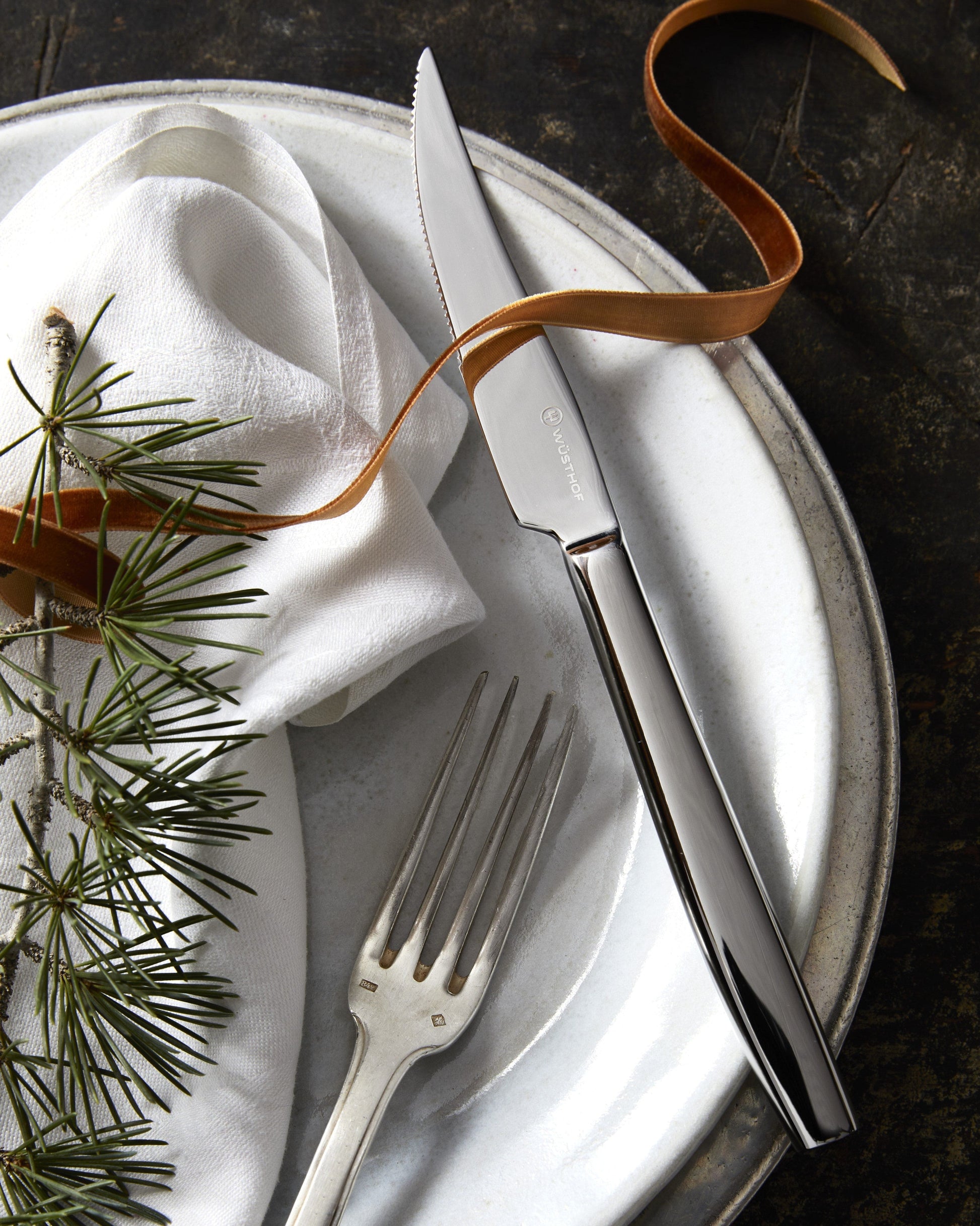 Cutlery Wusthof 8-Piece SS Steak Knife Set with Olivewood Box