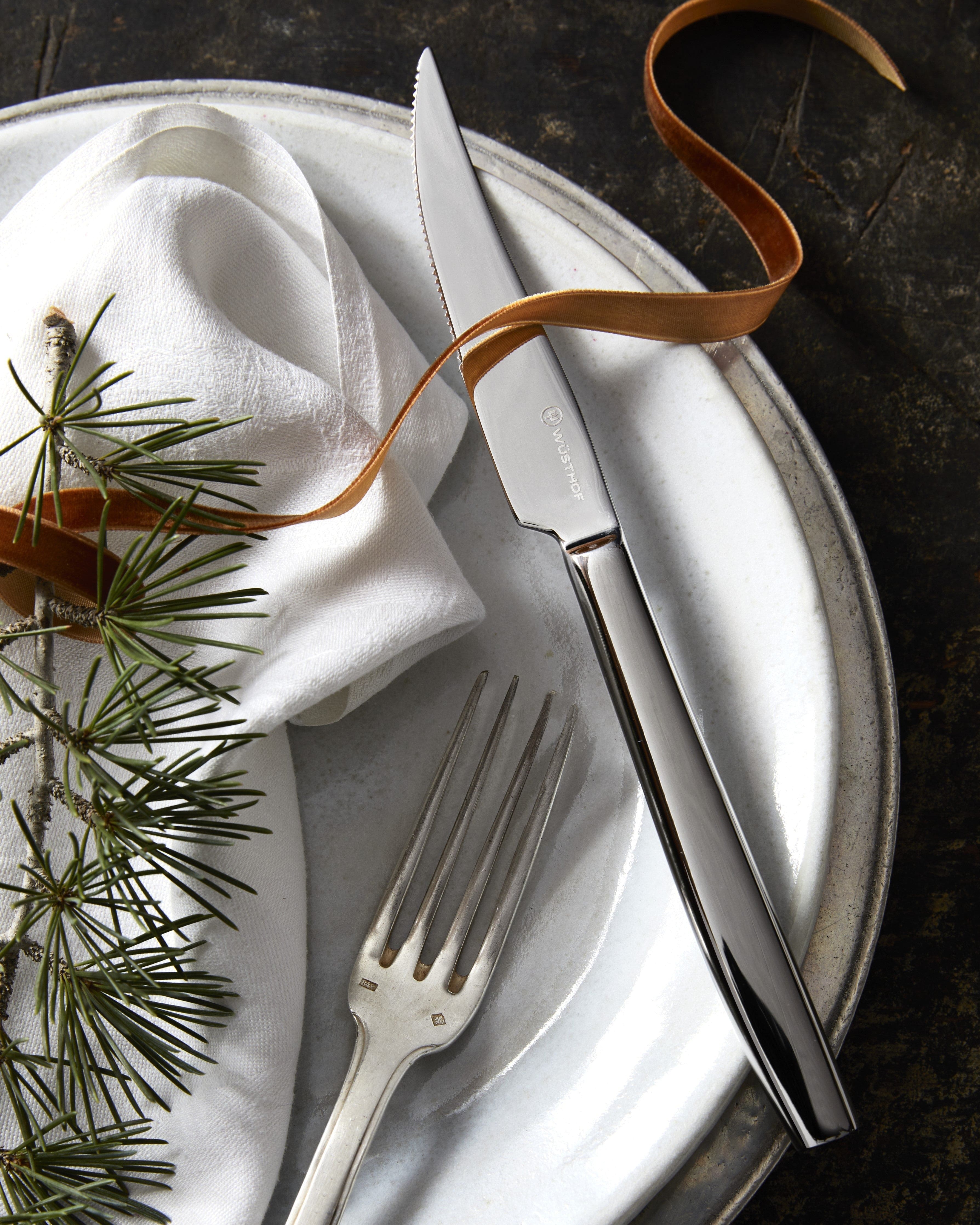 Cutlery Wusthof 8-Piece SS Steak Knife Set with Olivewood Box