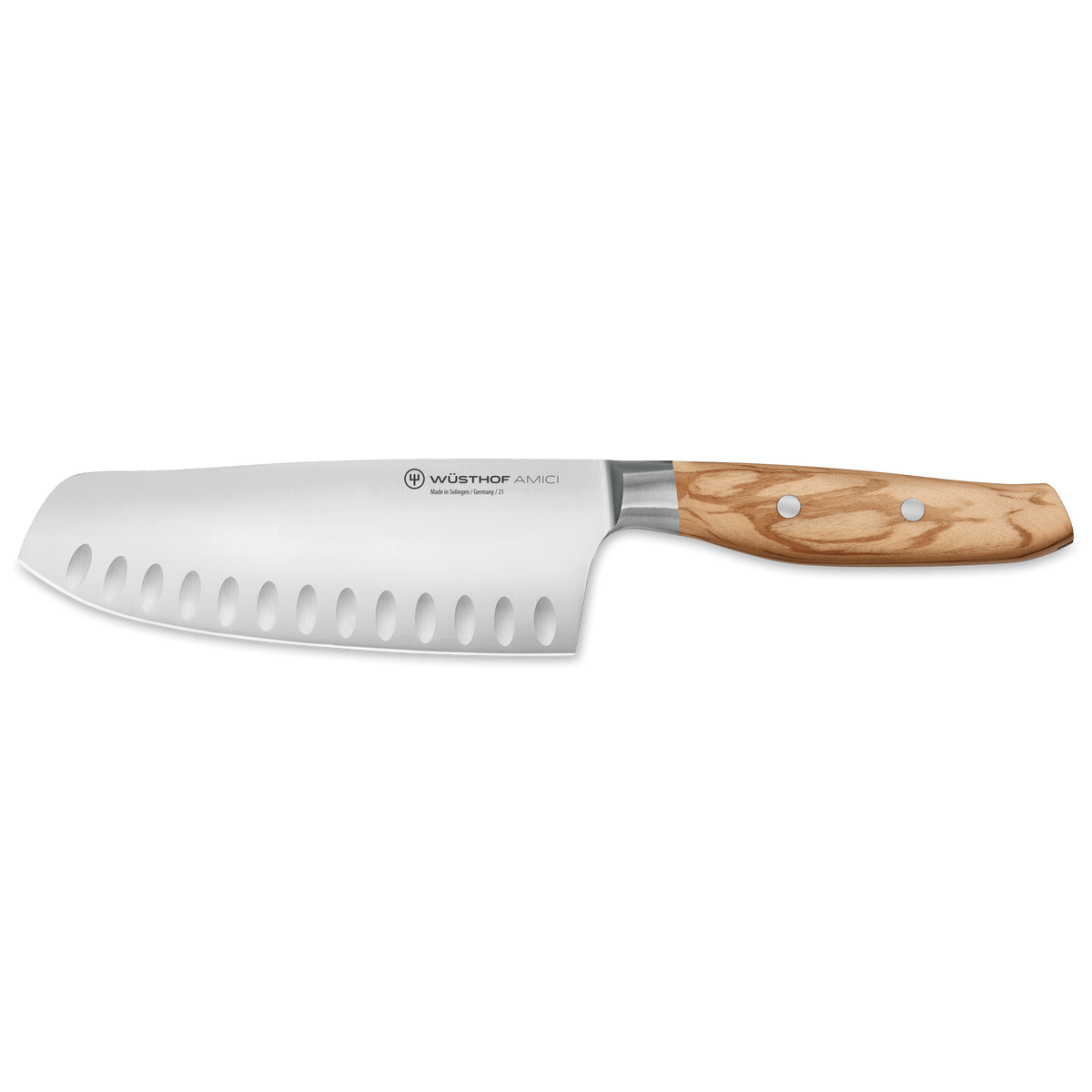 Cutlery Wusthof Amici Santoku Hollow Edge Knife, 7"