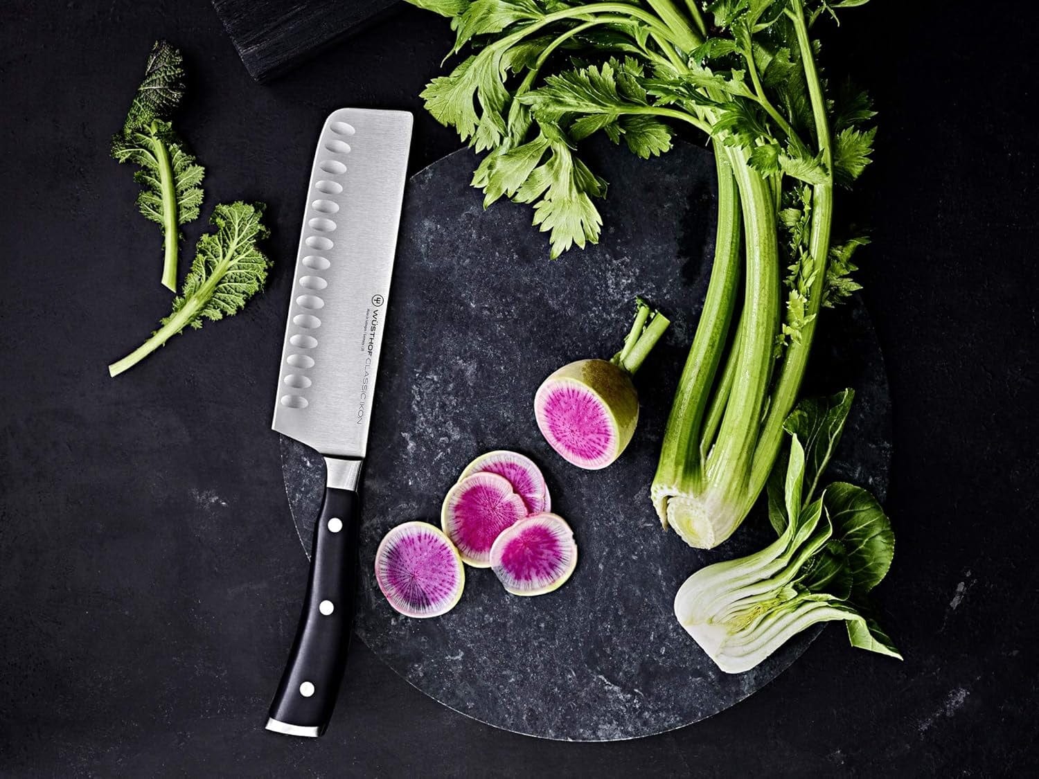 Cutlery Wusthof Classic Ikon Nakiri, Hollow Edge