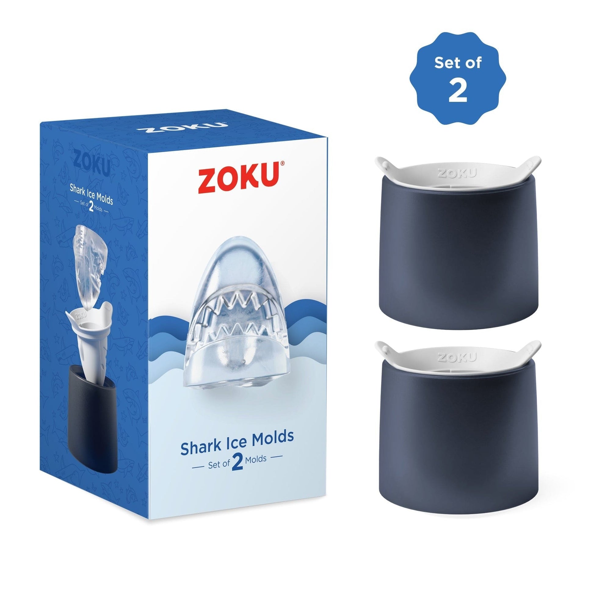 Barware Zoku Shark Ice Mold - Set of 2