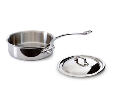 Mauviel Stainless Steel Saute Pan, 3.4 qt