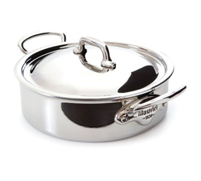 Mauviel Stainless Steel Rondeau, 5.8 qt