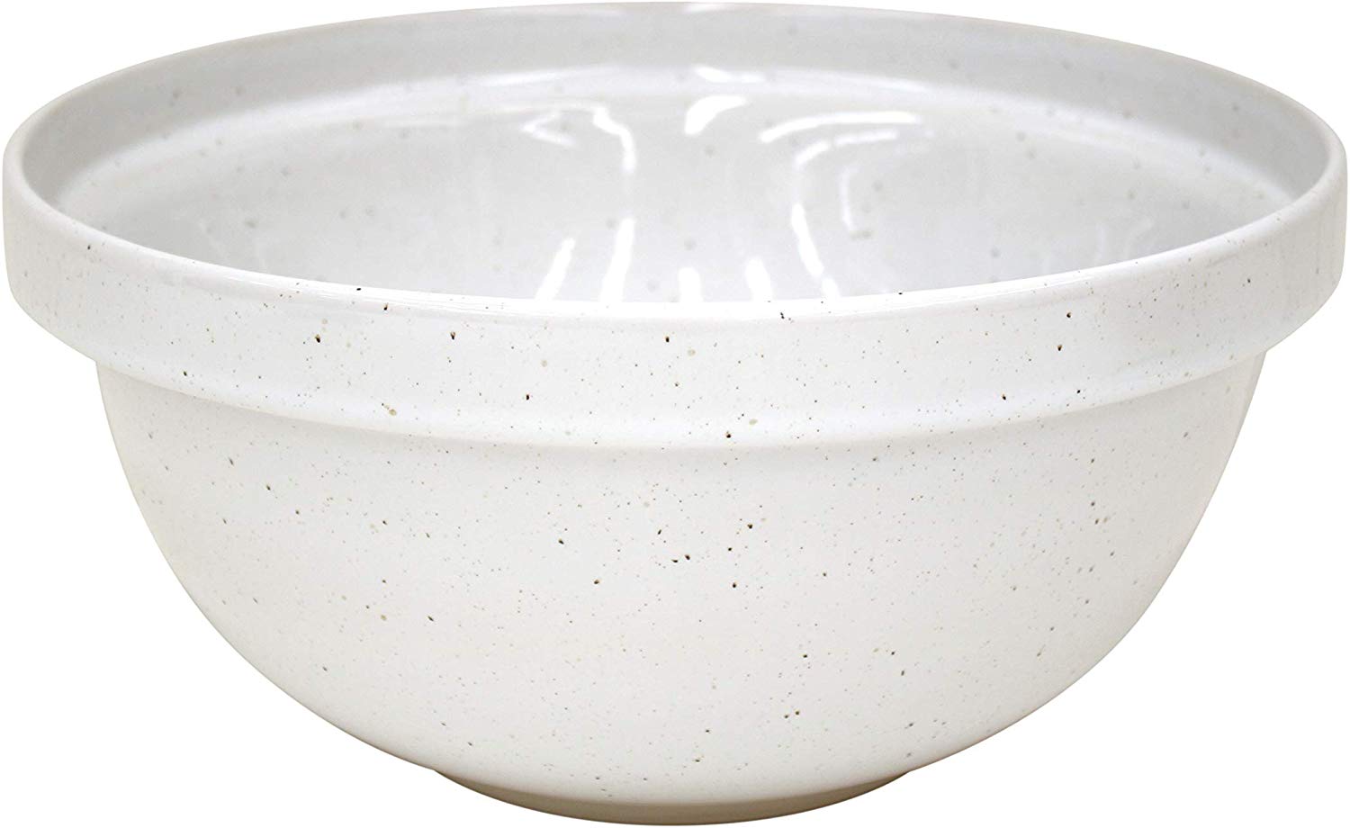 Stoneware Crockery Bowl Mixing Dough Bowl off White Salt