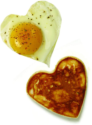 Norpro Heart Pancake/Egg Rings, 2 Pieces
