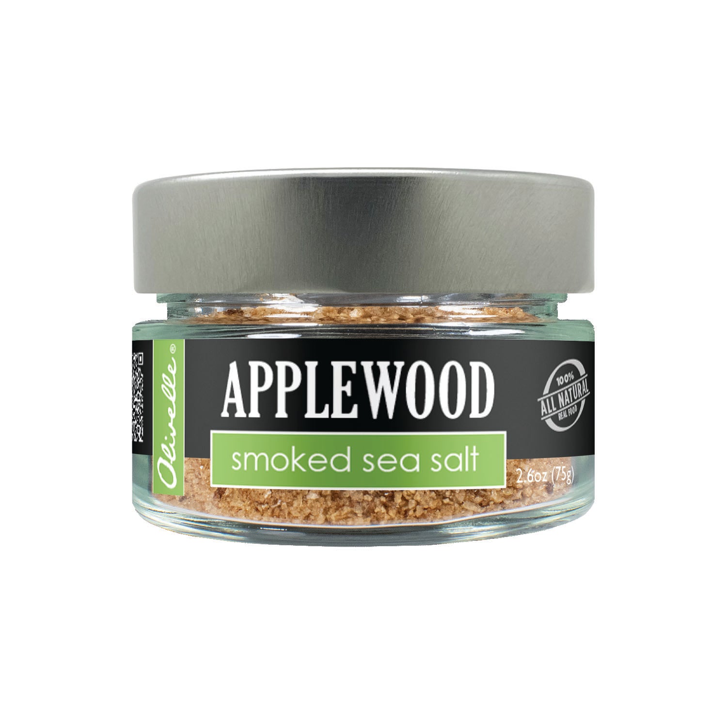 Olivelle Applewood Smoked Sea Salt 3oz