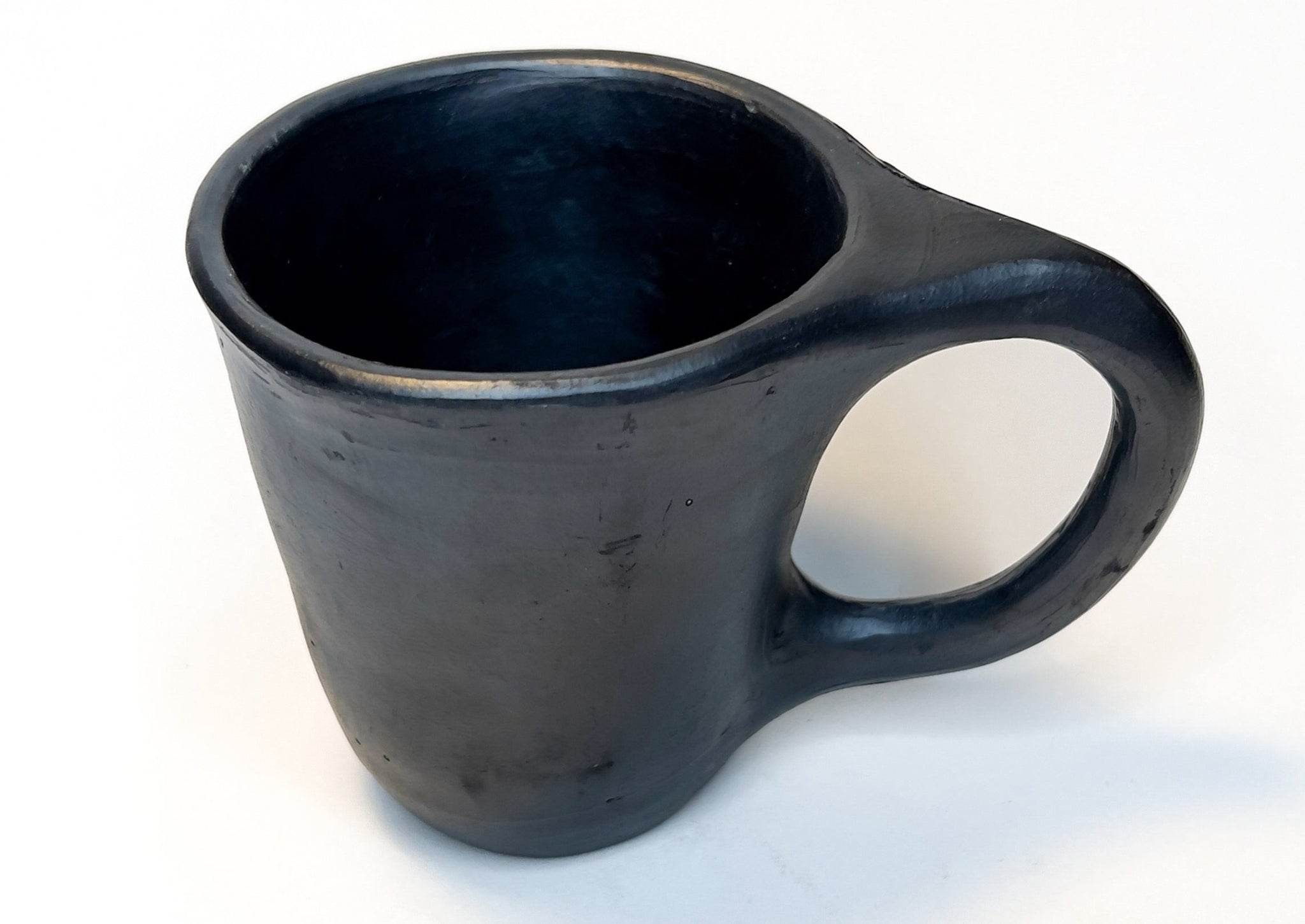 Chamba Mug - 14 oz. Black Clay Coffee Cup