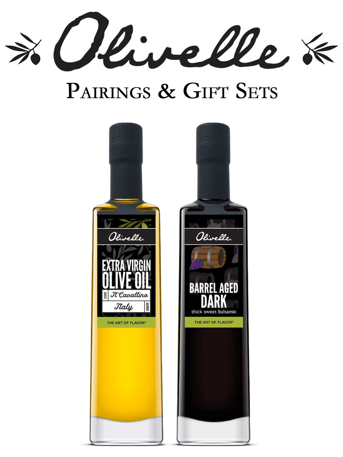 Olivelle Il Cavallino Olive Oil & Barrel Aged Balsamic Vinegar - Pairing 1