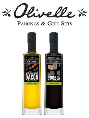 Olivelle Maple Wood Smoked Bacon Infused Olive Oil & Bourbon Barrel Balsamic Vinegar - Pairing 2
