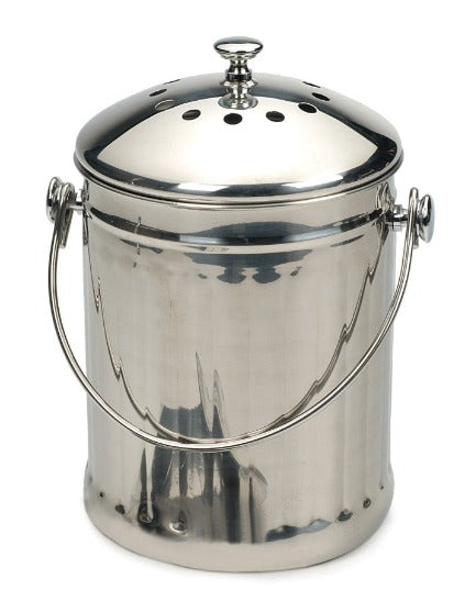 RSVP Stainless Steel Compost Pail