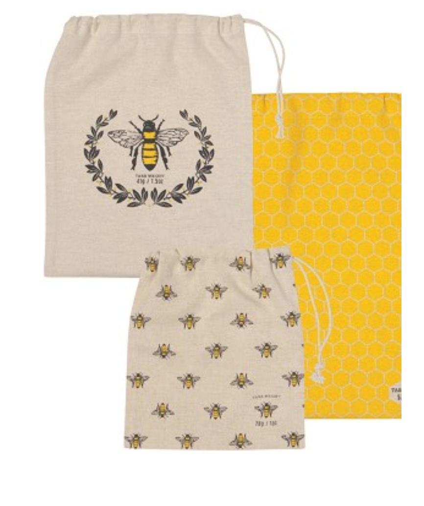Now Designs Produce Bags Set of 3 - Bee Design