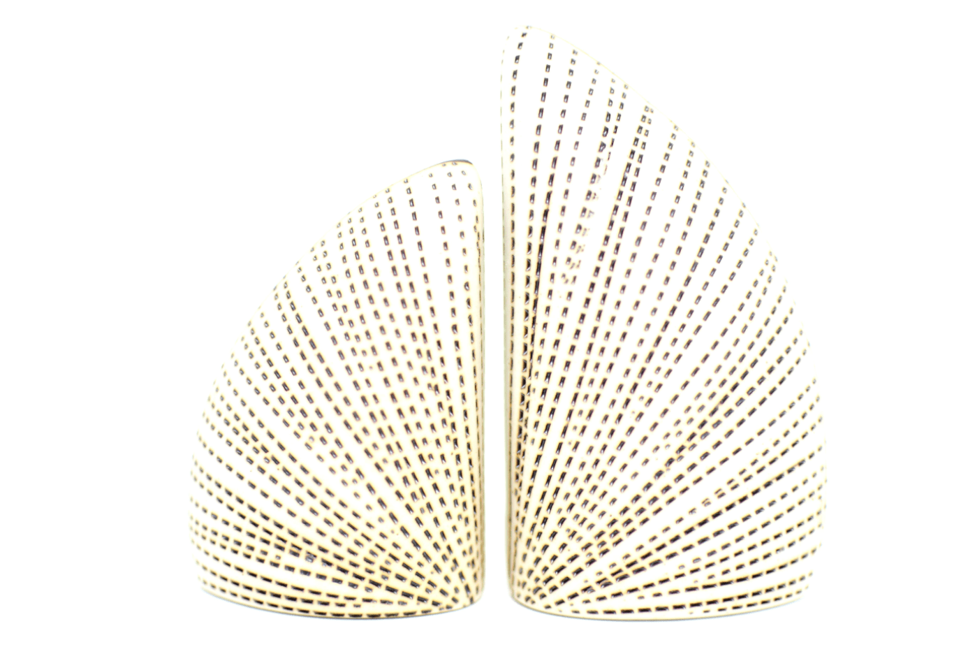 Tabletop Art Floral Salt and Pepper Shakers, White/Brown